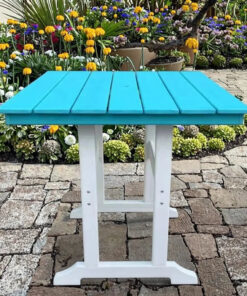 Alternative view of Durable Modern Style Outdoor HDPE Patio Picnic Bar Garden Camping Table Chair for Dining Hotels Parks Schools Villas Camping