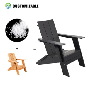 American-Style Outdoor Folding Anti-Corrosion Adirondack Beach Chair for Garden Balcony Disassembly Garden