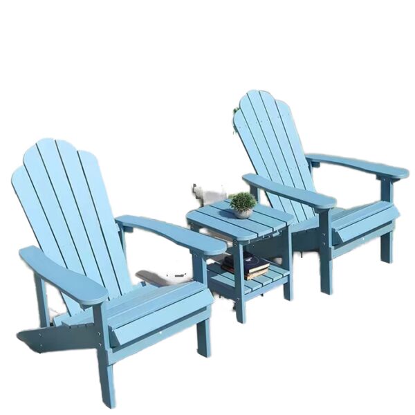 MEISEN Modern Design Adirondack Chair Outdoor Table Durable HDPE Waterproof UV-Resistant Cushion 5-Year Hotel