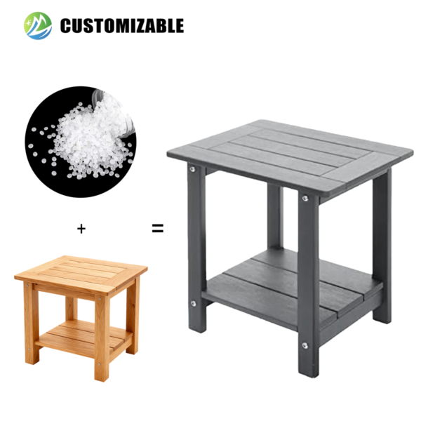 Modern Outdoor Adirondack Chair Side Table Set
