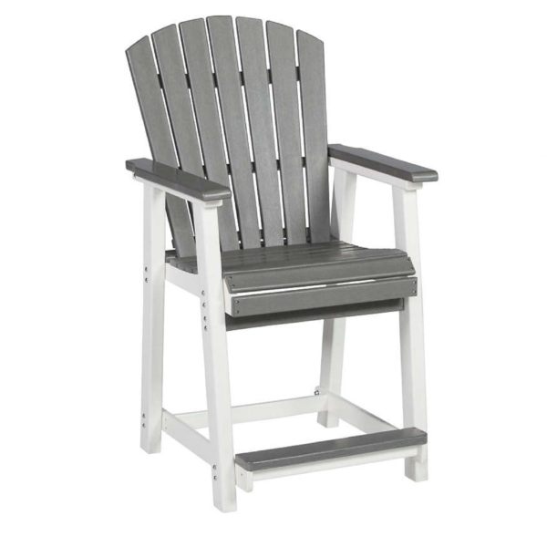 Modern Adirondack Bar Chair Waterproof HDPE Durable Outdoor Furniture for Courtyard Exterior Park & Garden