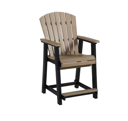 Modern Adirondack Chair Waterproof HDPE for Outdoor Use-Courtyard Exterior Park & Garden Furniture Bar Chair High bar Chair