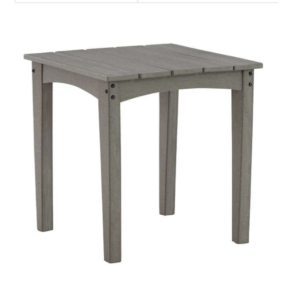 Modern HDPE End Tables Square Side Table Small Coffee Table for Indoor Outdoor Courtyard Furniture for Patio Backyard Pool Park