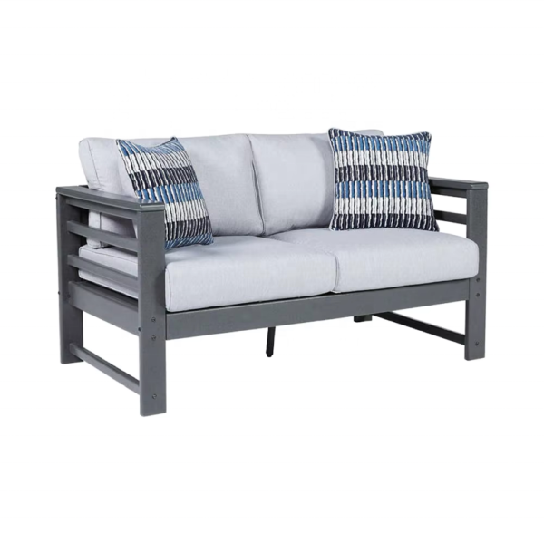 Outdoor HDPE Sofa Patio Open-air Balcony Waterproof UV Resistant Hotel B&B Garden Lounge Chair Outdoor Furniture