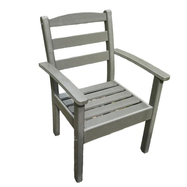 Modern Outdoor HDPE Dining Chairs for Patio Balcony Villa Park Gym-Durable Casual Dining Furniture for Open Air Cafe Living Room