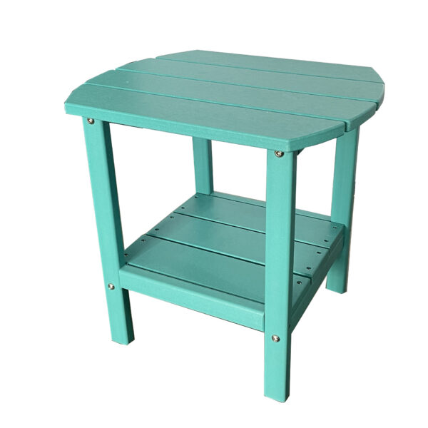 Modern Design Double-Layer HDPE Side Table for Outdoor & Bathroom Furniture