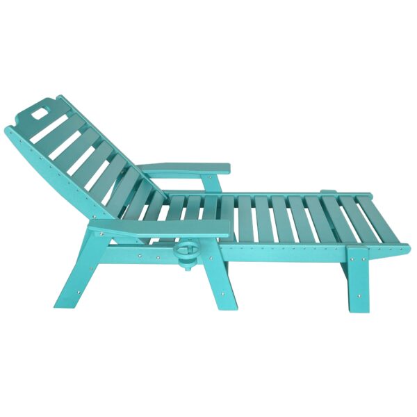 Modern Design HDPE Outdoor Lounger Sun Lounger for Pool or Courtyard Sunbed Exterior Use