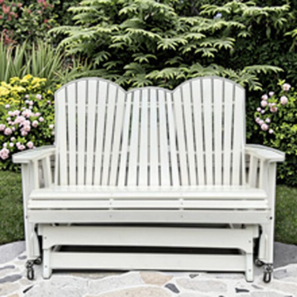 Modern Style HDPE Adirondack Chair Outdoor Gliding tandem Chairs Balcony Furniture for Outdoor Park Garden Courtyard Sets