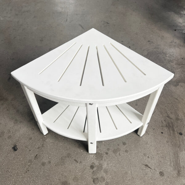 Modern Style Seat HDPE Bathroom Stool Corner Foot Rest with Storage Shelf for Bedroom and Living Room