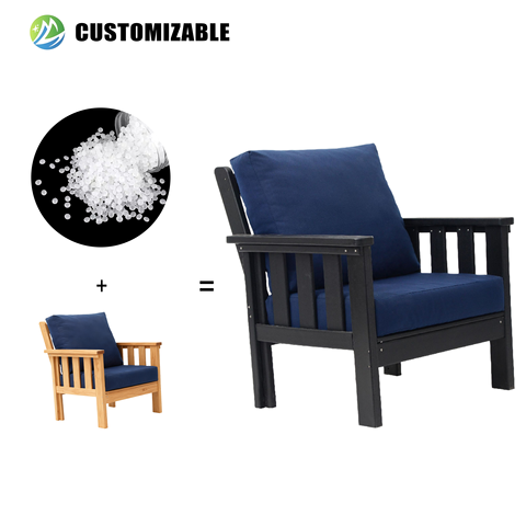 MEISEN Stainless Steel Modern HDPE Outdoor Furniture Outdoor Table Durable Cushion Patio Balcony Hotel UV-Resistant