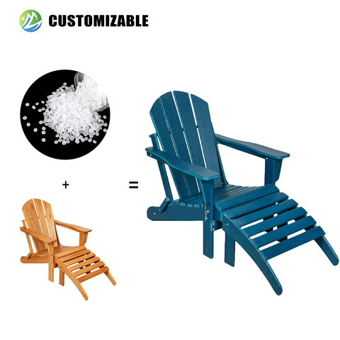 MEISEN Modern Design Outdoor Recliner Beach & Pool Frog Chair with HDPE Seat Portable & Waterproof for Hotels Villas Courtyards