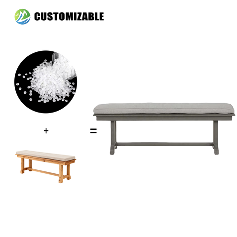 MEISEN Contemporary Style HDPE Durable Waterproof Outdoor Dining Bench and Garden Chairs Set Modern Design for Outdoor Use