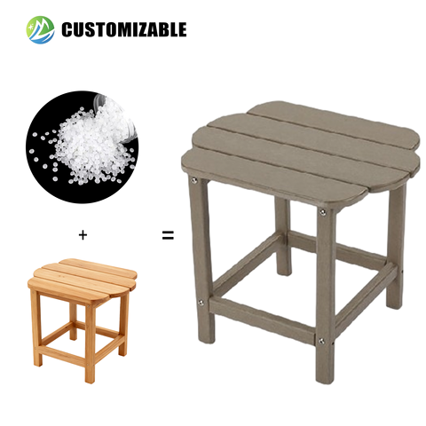 MEISEN Sustainable HDPE Contemporary Foldable Coffee Table Eco-Conscious Rainproof Rust-Free UV-Resistant Outdoor School Gym