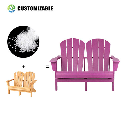 MEISEN Modern Style HDPE Outdoor Table Chair Set Portable Durable UV-Resistant Waterproof for Hotel Gym Beach Pool Balcony Park