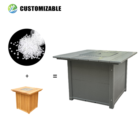 All-Weather Foldable HDPE Bar Height Table Eco-Conscious Fade-Proof Counter Table for Poolside Backyard Hotel & School