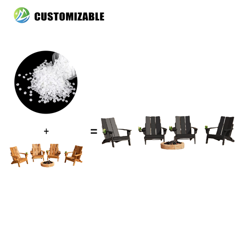 Anti-Scratch HDPE Modern Foldable Outdoor Table Chairs Durable for Commercial Use in Hotels Restaurants Scenic Areas & Hospitals