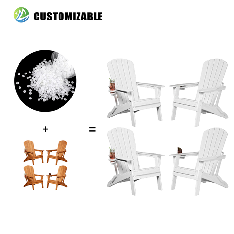 HDPE Modern Adirondack Durable Waterproof Lightweight Foldable Outdoor Table for Backyard/Deck & School Use