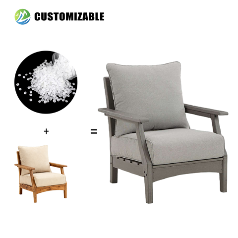 Eco-Friendly HDPE Outdoor Table 100% Recycled Waterproof UV-Resistant Contemporary Design Hotel Use 5-Year Warranty