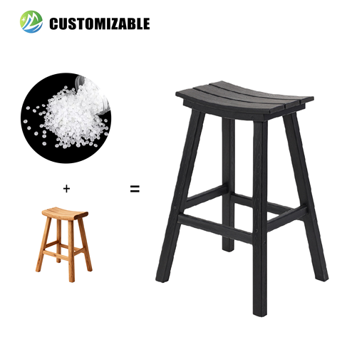 HDPE Foldable Outdoor Table Seating Modern American Design All-Season UV-Resistant Lightweight Low Maintenance for Parks Villas