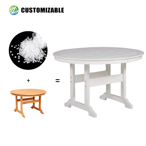 Modern Lightweight All Weather HDPE Outdoor Table Chair Sets & Recliners for Backyard Poolside RV Beach and Picnic Use