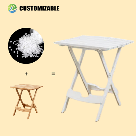 Durable Foldable HDPE Outdoor Table UV Protected High Traffic Use in Gym Shopping Mall Beach Cafe Courtyard