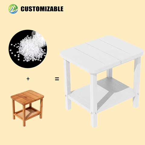 Commercial Grade HDPE Foldable Outdoor Table Waterproof UV Resistant Eco-Friendly Safety Compliance Green Standards Contemporary