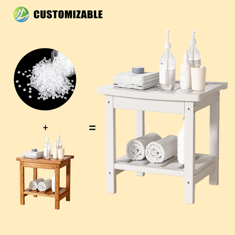 Sustainable HDPE Foldable Lightweight Modern Patio Outdoor Table Furniture Waterproof Sand-Resistant Outdoor Seating Resorts