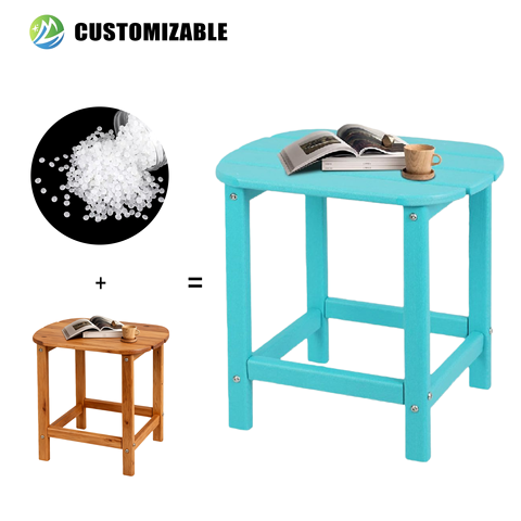 Commercial Grade HDPE Modern Outdoor Furniture Table Waterproof & UV Resistant Durable for Park School Hotel Beach Eco-Friendly