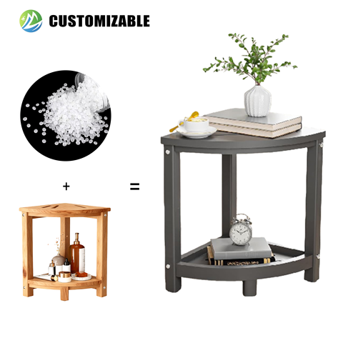 Modern OEM HDPE Furniture Bench Stool Shaving Legs UV-Resistant Waterproof Outdoor Table Seat Storage Shelf for Hotels Parks