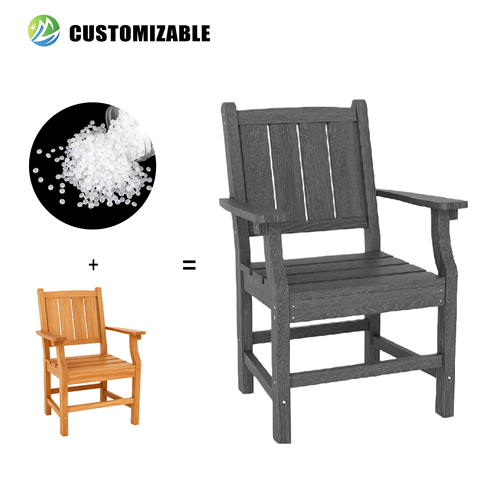 Low Maintenance HDPE Outdoor Table Easy Clean All-Weather Garden Furniture Street-facing Stalls Beer Gardens