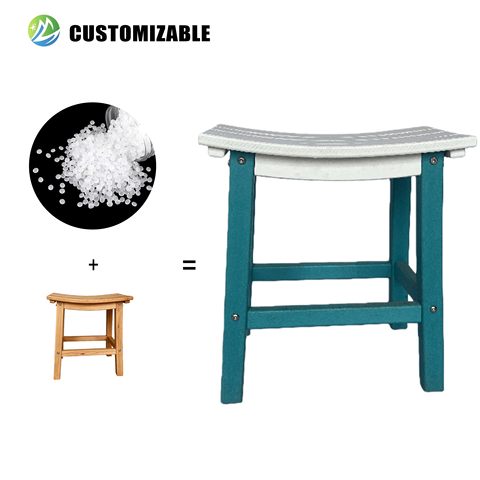 UV Resistant HDPE Foldable Modern Outdoor Dining Set with Stackable Outdoor Table Children's Stools 5-Year Warranty