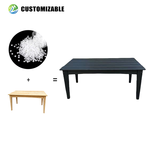 HDPE Recycled Plastic Foldable Lightweight Stackable Outdoor Furniture Set All-Weather Patio Backyard Hotel Beach Garden UV