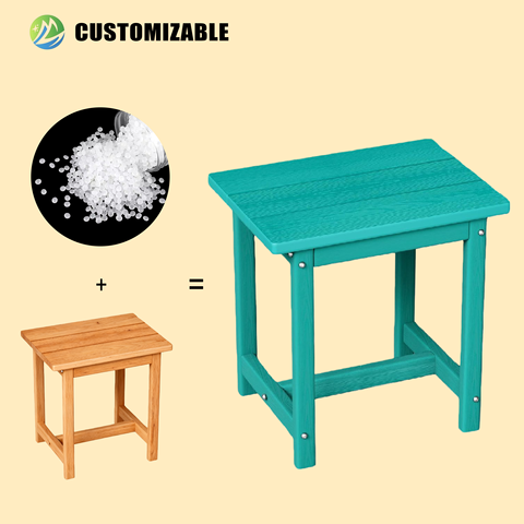 Eco-Friendly HDPE Patio Furniture Durable Outdoor Dining Set for Backyard Villa Hotel Seaside No Maintenance Required