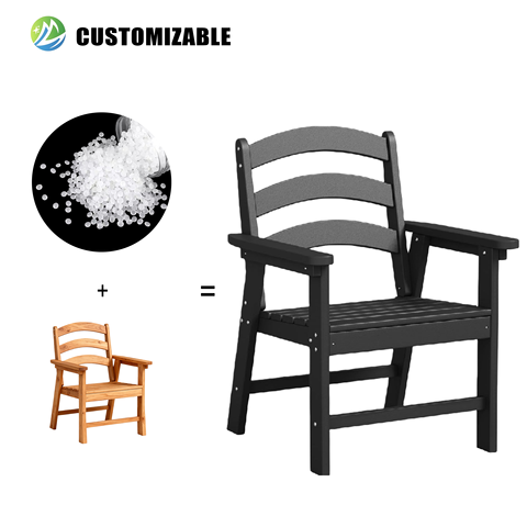 Park/Government HDPE Public Outdoor Foldable Durable All-Weather Table Chair Seating for Courtyard/Balcony/Camping