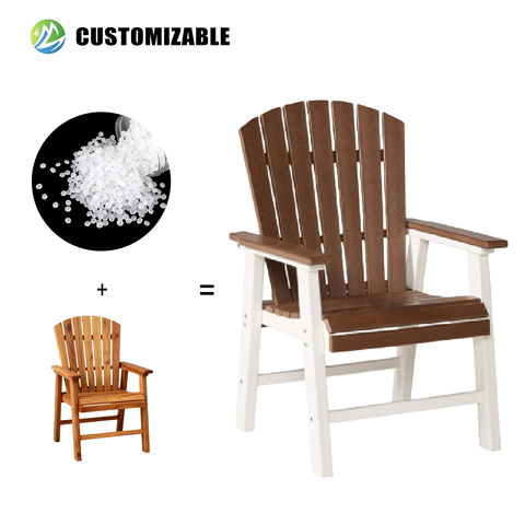 MEISEN Premium Modern Adirondack Chair HDPE Waterproof Durable Portable Furniture Outdoor Plastic Dining Chair Parks Courtyards