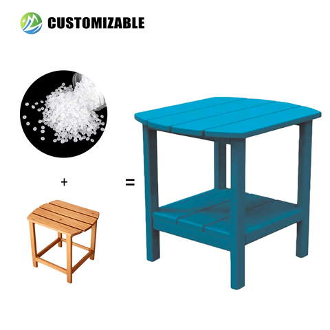 MEISEN Modern Eco-Friendly HDPE Outdoor Dining Set Durable & Portable Patio Furniture for Poolside