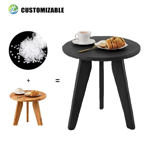 Restaurant Patio HDPE Furniture Commercial Use All-Weather Dining Set for Courtyard Dining Area, Street-facing Outdoor Display