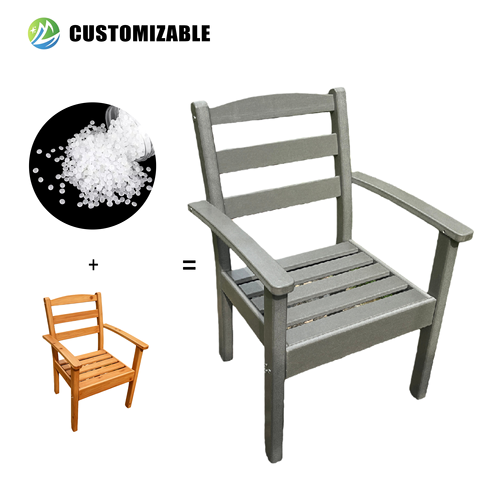 MEISEN M016-601A Modern Outdoor HDPE Dining Chairs-Durable Waterproof & Portable for Patio Balcony Villa & Park Use