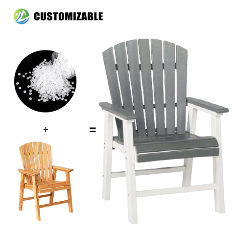 Modern Premium OEM Adirondack Arm Chair Waterproof HDPE Durable Furniture for Outdoor Parks Gardens Villa MEISEN