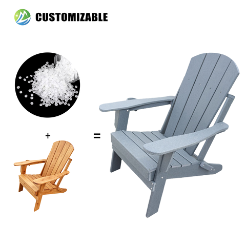 MEISEN HDPE Adirondack Chair Model M014-896-Durable Waterproof Modern Outdoor Patio Furniture for Garden & Courtyard Folding