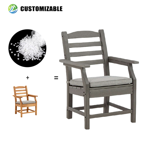 MEISEN Durable Outdoor HDPE Dining Chairs & Modern Cafe Tables UV-Resistant & Waterproof for Patio Balcony & Outdoor Use