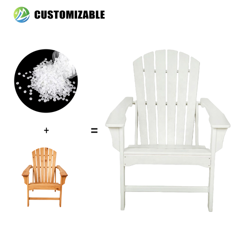 MEISEN Modern Outdoor Lounge Chair with HDPE Seat-Portable & Waterproof Durable for Beach Pool Balcony & Hotels