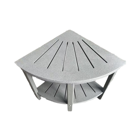 Luxury Corner Shelf HPPE Bathroom Storage Furniture for Bath & Toilet Supplies for Home Apartment & School