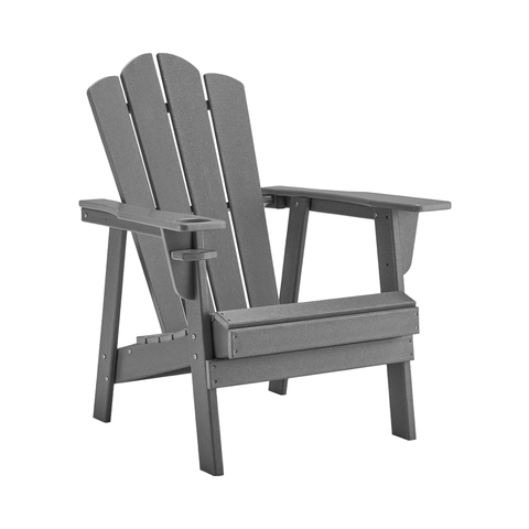 Adirondack Chair Durable HDPE All-Weather Resistant Easy Installation Oversized for Balcony Garden