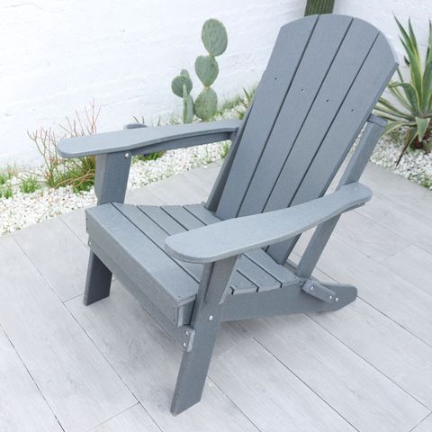HDPE Adirondack Chair for Garden Modern Style Outdoor Patio Furniture for Courtyard Folding HDPE