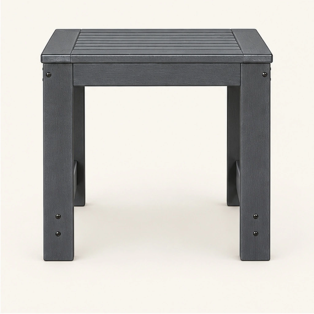 Square Outdoor End Table — Front elevation