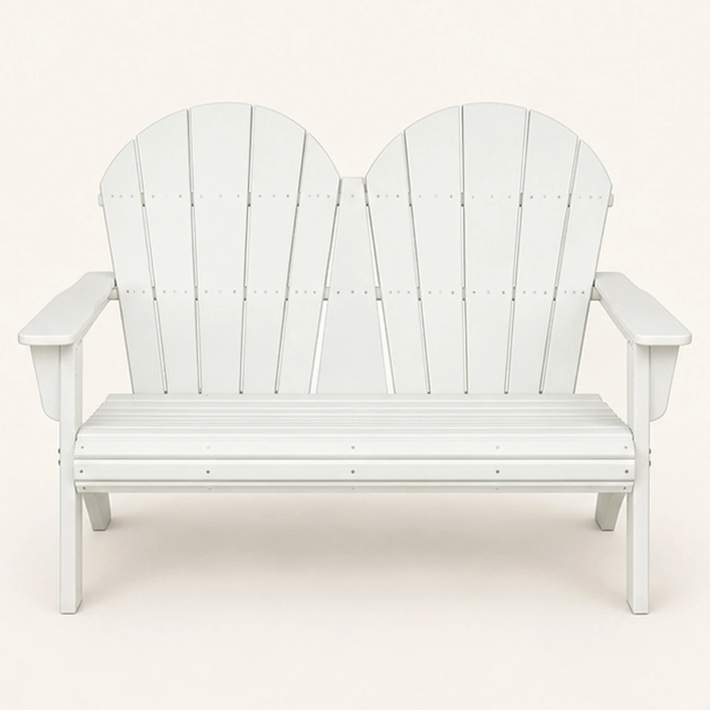 HDPE Twin Beach Chair — Front elevation