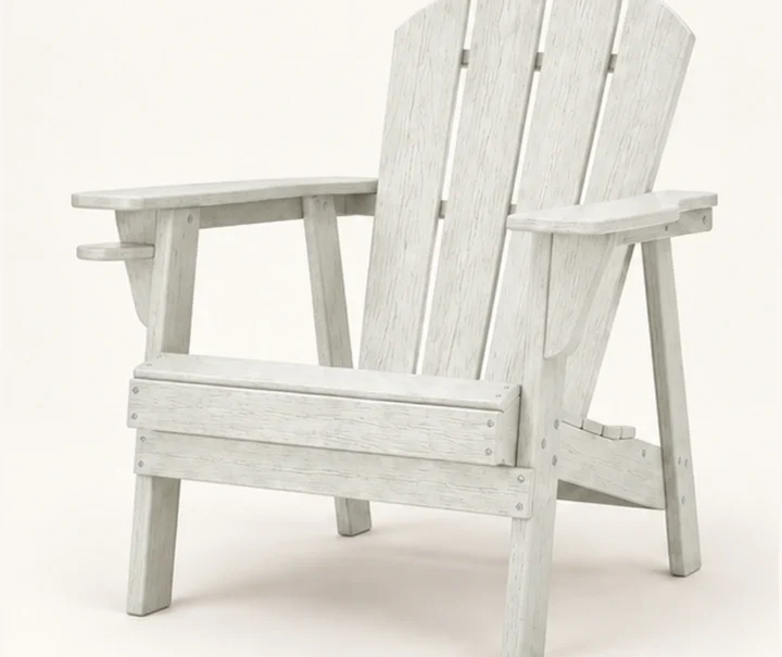 Classic Four-Slat HDPE Adirondack Chair in M011 finish, view 1