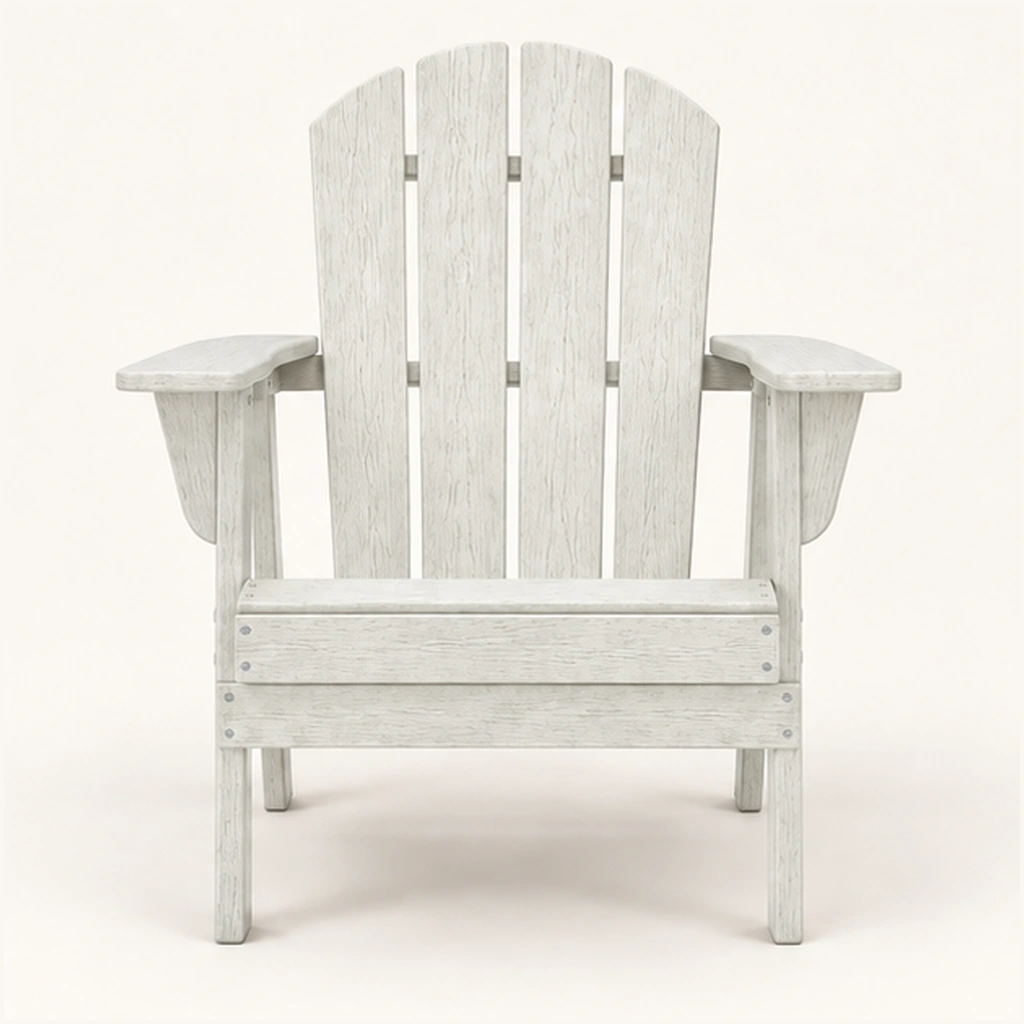 Classic Four-Slat HDPE Adirondack Chair in M011 finish, view 2