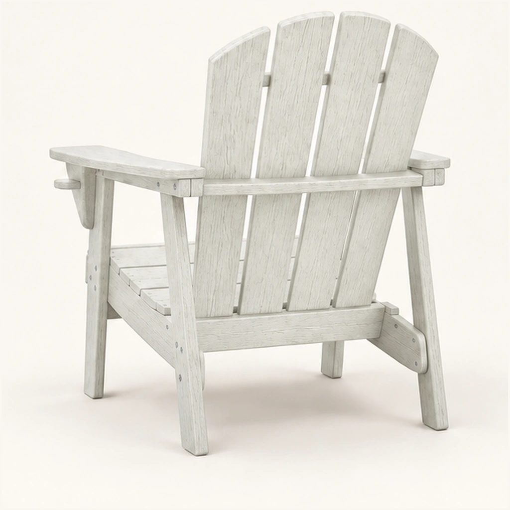Classic Four-Slat HDPE Adirondack Chair in M011 finish, view 4